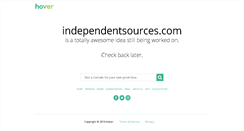 Desktop Screenshot of independentsources.com