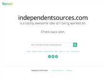 Tablet Screenshot of independentsources.com